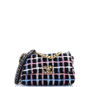 Chanel 19 Flap Bag Quilted Tweed Medium #231157C49B